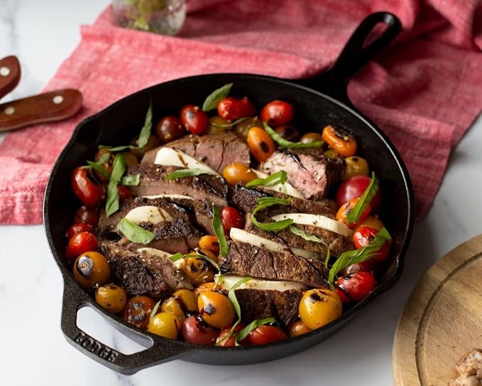 Lodge 10.25" Pre-Seasoned Cast Iron Skillet with Handle Holder